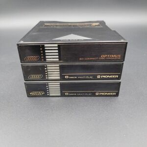 Pioneer Optimus 6 Disc Cartridges Multi-Play PRW1141 CD Player Magazine Lot of 3